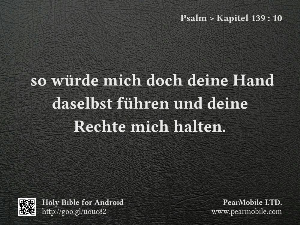Psalm, Kapitel 139:10